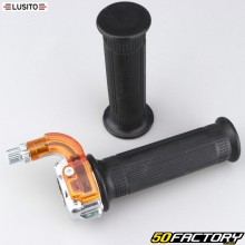 Mini Targa throttle grip with coverings Peugeot 103, MBK 51 ... Lusito chrome