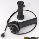 Throttle handle with universal coatings