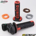 Complete throttle grip with coverings Domino  AXNUMX KRK Evo