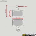 Semi-metal bicycle brake pads type Shimano Ultegra BR-R8070, Dura Ace BR-R9170... Alligator