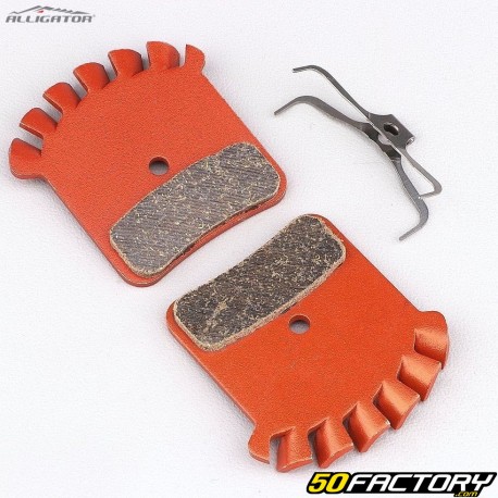 Semi-metal bicycle brake pads type Shimano BR-M8020, BR-MT520... Alligator Turbo