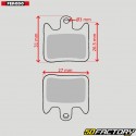 Plaquettes de frein semi-métal vélo E-bike type Hope X2, XCR Ferodo