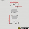 Semi-metal bicycle brake pads type Shimano Ultegra BR-RS805... Alligator Turbo