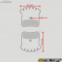 Semi-metal bicycle brake pads type Shimano BR-M8020, BR-MT520... Alligator Turbo