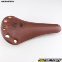 Selim de bicicleta vintage &quot;MTB/estrada&quot; 278x155 mm Newton castanho com rebites