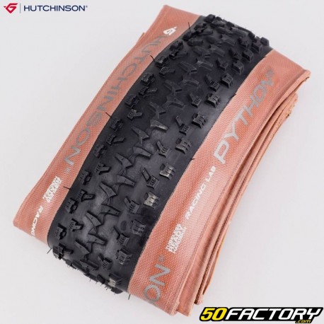 Bicycle tire XNUMXxXNUMX (XNUMX-XNUMX) Hutchinson  Python XNUMX Racing  Lab TLR brown sides with flexible rods