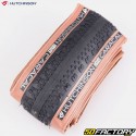 Neumático de bicicleta 700x40 (40-622) Hutchinson Caracal Hardskin TLR lados marrones con cuentas suaves