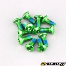 Brake disc screw for scooter, electric scooter (set of 12) green