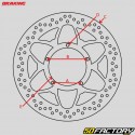 Front brake disc Malaguti F10, Peugeot Zenith... Ø155 mm Braking R-Fix