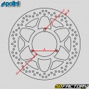 Disque de frein arrière minibike Ø122 mm Polini