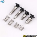 Black S3 front brake and clutch lever adjustment screws (Braktec master cylinders/AJP) (kit)