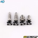 Black S3 front brake and clutch lever adjustment screws (Braktec master cylinders/AJP) (kit)