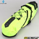 M-bike sob o alforjeWave áspero Ride 11L fluorescente amarelo e preto