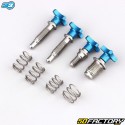 Blue S3 front brake and clutch lever adjustment screws (Braktec master cylinders/AJP) (kit)