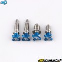 Blue S3 front brake and clutch lever adjustment screws (Braktec master cylinders/AJP) (kit)