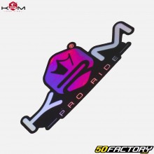 KRM decal Pro Ride holographic purple