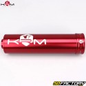 Marmitta Minarelli orizzontale MBK Nitro,  Ovetto,  Yamaha...KRM Pro Ride Silenziatore 90/100cc rosso pieno