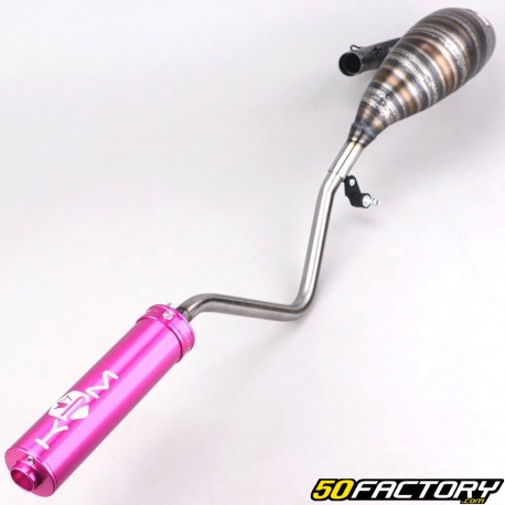 Pot d'échappement Beta RR 50 (depuis 2011) KRM Pro Ride Supermotard 80/90cc silencieux full rose