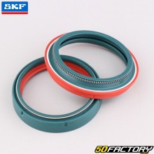 Retentor de óleo do garfo e tampa contra poeira 49x60x10 mm Suzuki DR-Z 400, Honda CRF 450 L... (garfo Showa) SKF Dual