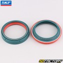 Joint spi et cache poussière de fourche 49x60x10 mm Suzuki DR-Z 400, Honda CRF 450 L... (fourche Showa) SKF Dual