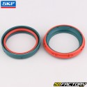 Joint spi et cache poussière de fourche 49x60x10 mm Suzuki DR-Z 400, Honda CRF 450 L... (fourche Showa) SKF Dual