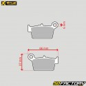 Plaquettes de frein métal fritté Yamaha YZ 125, 250, YZF 450, Beta RR 125, 390, Fantic XXF... ProX