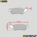 Plaquettes de frein métal fritté Yamaha YZ 125, YZF 250, 450, Beta RR 480... ProX