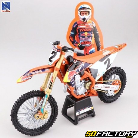 Motocicleta miniatura 1/12 KTM SX-F 450 Cooper Webb 2 Nova Ray