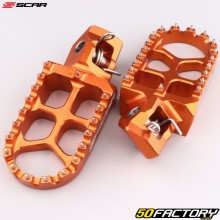 Apoio para os pés KTM SX 125, 250, 300 ... (desde 2023) Scar Evolution laranjas