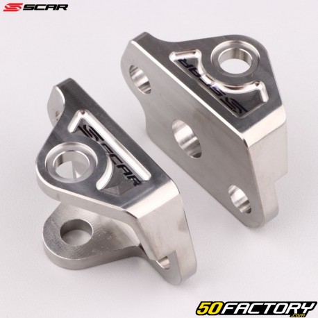 Titanium footrest supports Yamaha YZ 125, 250... (since 2006) Scar