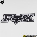 Sticker Fox Racing Corporate 18 cm noir et chrome