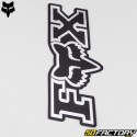 Sticker Fox Racing Corporate 18 cm noir et chrome