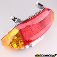 Red taillight with orange indicators Peugeot Vclic, Baotian BT49QT9, TNT Motor Roma... (without reflector)