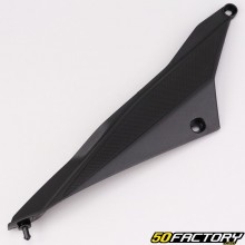 Carenado derecho bajo asiento  Derbi Senda  DRD Xtreme, Gilera SMT, RCR  (XNUMX - XNUMX) negro