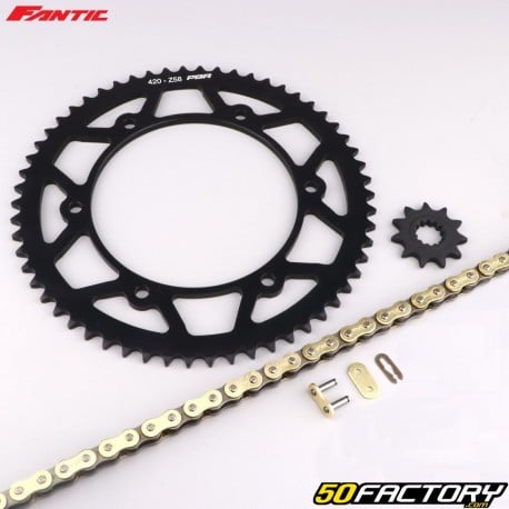 Reinforced chain kit XNUMXxXNUMXxXNUMX Fantic  XE, XM XNUMX (since XNUMX) black and gold