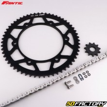 Reinforced O-ring chain kit XNUMXxXNUMXxXNUMX Fantic  XE, XM XNUMX (since XNUMX) black and gray