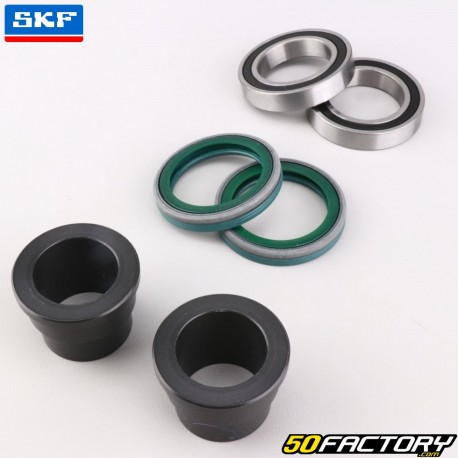 Rolamentos das rodas dianteiras e retentores de óleo com espaçadores KTM EXC 125, EXC-F 250, 350 (antes de 2015), Husqvarna FC 350... SKF