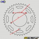 Kit chaîne 15x47x118 renforcé à joints toriques Suzuki GSX 600 F (1998 - 2006), GSX 750 F (1989 - 1997) Afam gris