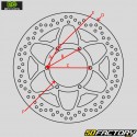 Front brake disc Kawasaki KX 85 (since 2000), 112 (since 2022)... Ø220 mm wave NG Brakes