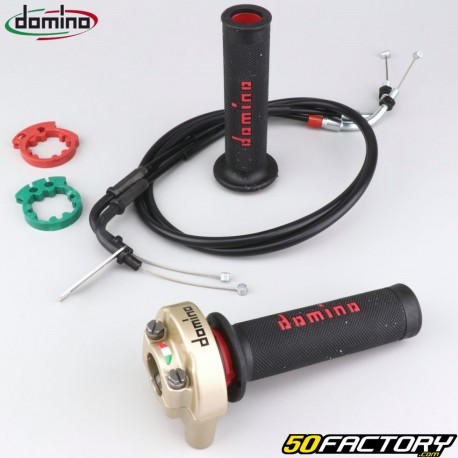 Quick release with throttle cables Kawasaki Ninja 300 (2013 - 2017) Domino 1000 gold