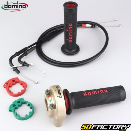 Tirage rapide avec câbles de gaz Kawasaki Ninja 400 (depuis 2018) Domino XM2 or