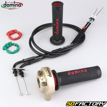 Tirage rapide avec câbles de gaz Kawasaki ZX-6R 636 (depuis 2013) Domino XM2 or