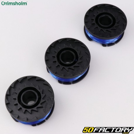 Bobine di filo Ø1.6 mm con supporto Bosch Easygrass 18, Ryobi RLT1825, Greenworks G24LT... Grimsholm (set di 3)