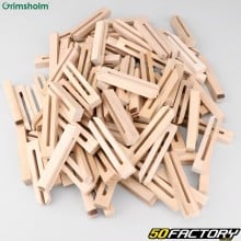 Piquets de fixation bois pour fil de tondeuse robot Grimsholm (lot de 100)