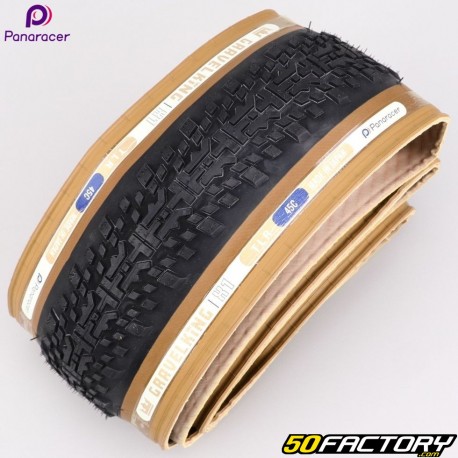 Bicycle tire XNUMXxXNUMXC (XNUMX-XNUMX) Panarace r Gravelking XXNUMX TLR beige sidewalls with flexible beads