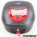 Top case Deluxe 28L noir moto et scooter universel (réflecteur rouge)