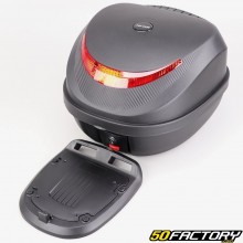 Top case XNUMXL schwarz universell für Motorrad und Roller (mit Rückenlehne)