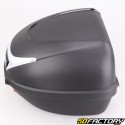 Top case 35L noir moto et scooter universel (réflecteur blanc)