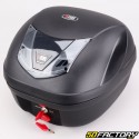 Top case Deluxe XNUMXL schwarz universell für Motorrad und Roller (schwarzer Reflektor)