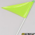 XNUMXm green bicycle and trailer safety flag